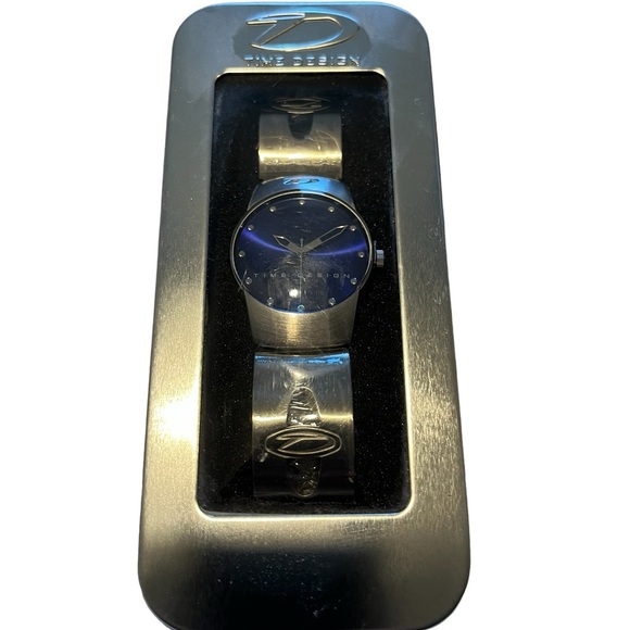 NTW Men’s Stainless Steel Watch Time Design Blue Face - Picture 2 of 15